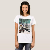 雪の中のハンターズザースノー Tシャツ (正面フル)