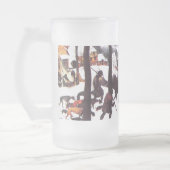 「雪の中のハンター」ファインアートクリスマスプレゼント ビールジョッキ (左)