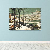 雪の中のハンター(Pieter Bruegel the Elder) キャンバスプリント (インサイチュ (ウッドフロア))
