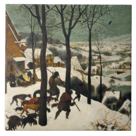 雪の中のハンター(Pieter Bruegel the Elder) タイル