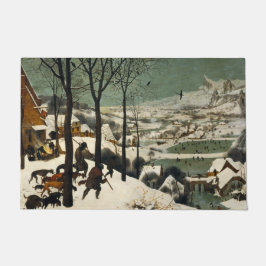 雪の中のハンター(Pieter Bruegel the Elder) ドアマット