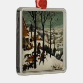 雪の中のハンター(Pieter Bruegel the Elder) メタルオーナメント (右)