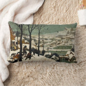 雪の中のハンター(Pieter Bruegel the Elder) ランバークッション (ブランケット)