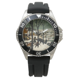 雪の中のハンター(Pieter Bruegel the Elder) 腕時計