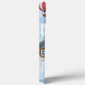 雪の中のバセットハウンドとクリスマスの犬小屋 Case-Mate iPhoneケース (裏面 / 右)