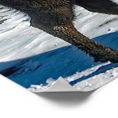 雪の中のバッファロー ポスター (角)