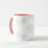 雪の中のパステル マグカップ (正面左)