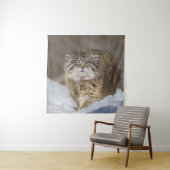 雪の中のパラス猫 タペストリー (インサイチュ)