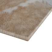 雪の中のパラミノ馬 カッティングボード (角)