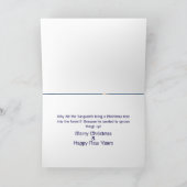 雪の中のビッグフットが笑顔で  シーズンカード (内部)