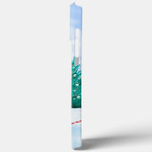 雪の中のビーグル犬クリスマスドッグハウス Case-Mate iPhoneケース (裏面 / 左)