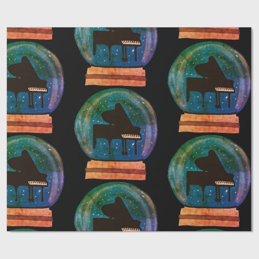 雪の中のピアノ|過去記事 ラッピングペーパー (フラット)