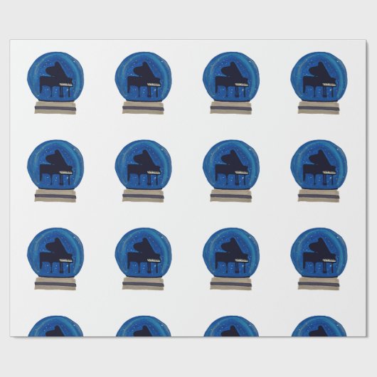 雪の中のピアノ|過去記事 ラッピングペーパー (フラット)