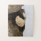 雪の中のピカ ジグソーパズル (縦)