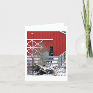 雪の中のフレシアン シーズンカード