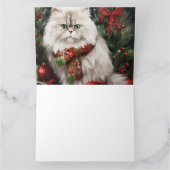 雪の中のペルシャ猫 カード (内部)