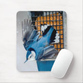 雪の中のホシハラゴロモ - 元の写真 マウスパッド (マウス)