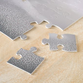 雪の中のボクサー犬 ジグソーパズル (側面)