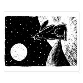 雪の中のムーンヘア ラバースタンプ (インプリント)