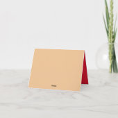 雪の中のメリークリスマス(カスタマイズあいさつ) シーズンカード (裏面)