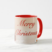 雪の中のメリークリスマス マグカップ (正面右)