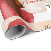雪の中のメリークリスマス ラッピングペーパー (ロールコーナー)