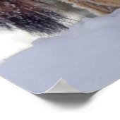 雪の中のモンゴルのアルファイオカミ ポスター (角)