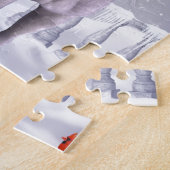 雪の中のユニコーン ジグソーパズル (側面)