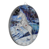 雪の中のユニコーン ダーツボード (正面左)