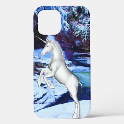 雪の中のユニコーン Case-Mate iPhoneケース (裏面)