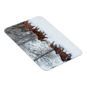 雪の中のランニング馬の群れ マグネット (右側)