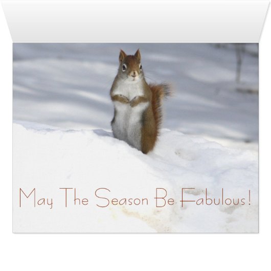 雪の中のリス (内部横(下))