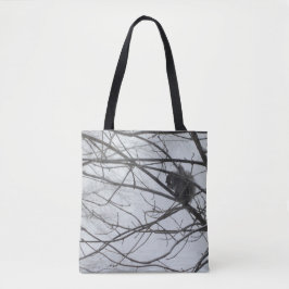 雪の中のリス トートバッグ