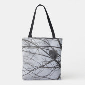 雪の中のリス トートバッグ (裏面)