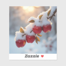 雪の中のレッドデリシャス