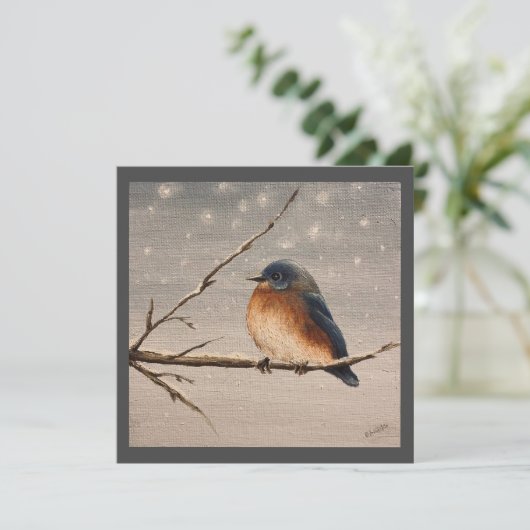 雪の中のロビン カード (スタンド正面)