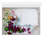 雪の中のロマンティカ/風車、パンジー、雪の滴 (内部横(下))