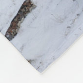 雪の中のローンブルエルク |イエローストーン国立公園 フリースブランケット (角)