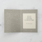 雪の中のヴィンテージの女性とクリスマスの挨拶 シーズンカード (内部)