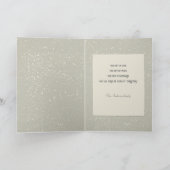 雪の中のヴィンテージの男の子と聖降誕祭お目出度い シーズンカード (内部)