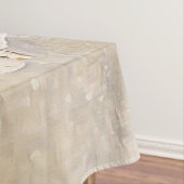 雪の中のヴィンテージの雪だるまの絵画 テーブルクロス (インサイチュ)