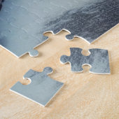 雪の中のヴィンテージクリスマスストリートカー ジグソーパズル (側面)