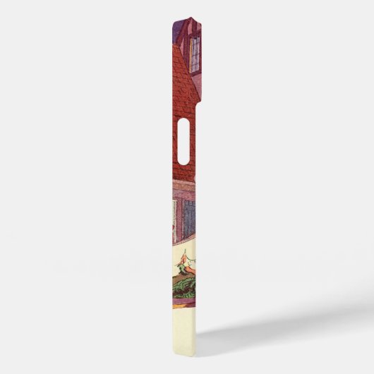 雪の中のヴィンテージクリスマスファミリーハウス Case-Mate iPhoneケース (裏面 / 右)