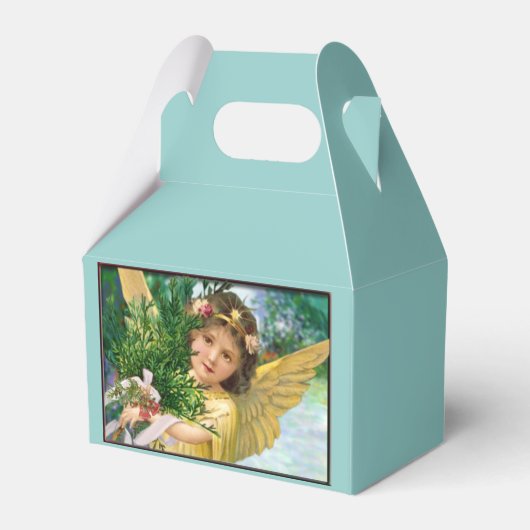 雪の中のヴィンテージ天使 フェイバーボックス (正面サイド)