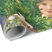 雪の中のヴィンテージ天使 ラッピングペーパー (ロールコーナー)