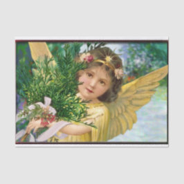 雪の中のヴィンテージ天使 薄葉紙