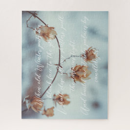 雪の中の乾燥したホップスガーランド ジグソーパズル