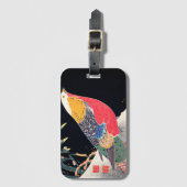 雪の中の伊藤若冲ゴールデンキジ ラゲッジタグ (正面縦)