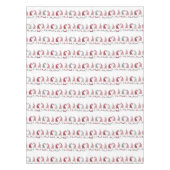 雪の中の休日格言の行 テーブルクロス (正面)