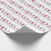 雪の中の休日格言の行 ラッピングペーパー (角)